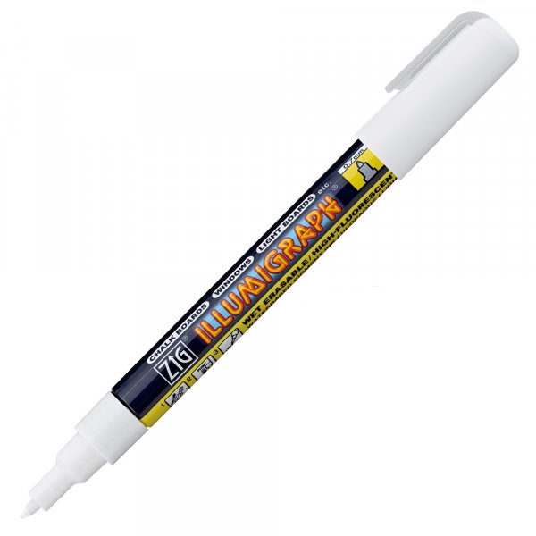 Markeringspen ZIG Illumigraph PMA-110 0,7 mm hvid Markeringspen ZIG Illumigraph PMA-110 0,7 mm hvid