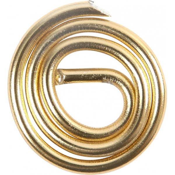 Aluminiumtråd - Ø2 mm - guld - 10 m Aluminiumtråd - Ø2 mm - guld - 10 m