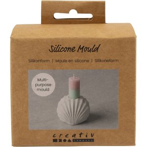 Silikonform Skjelllysholder 5,5 x 6,8 x 5,5 cm