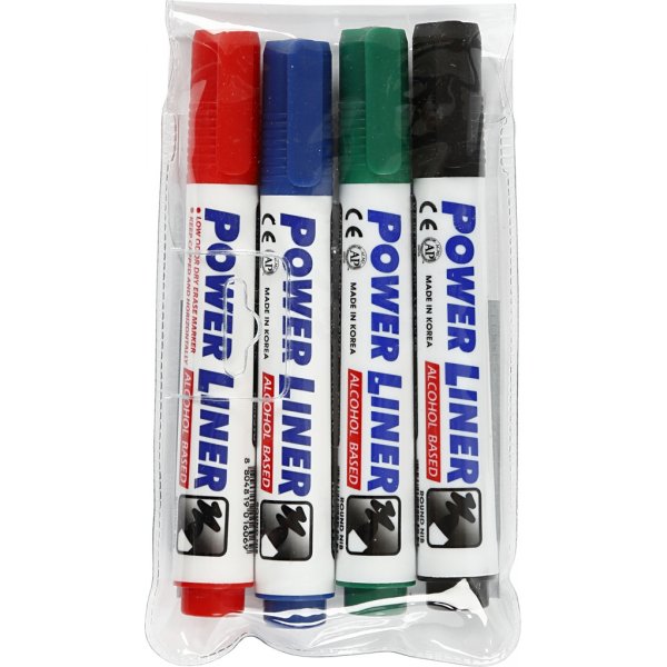 Whiteboardmarker 4 mm - mixade färger - 4 st Whiteboardmarker 4 mm - mixade färger - 4 st