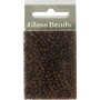Rocaillep�rlor 3 mm Matt Frozen Brun 25 g