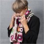 Virkpaket Scarf mormorsrutor Varmfärger Virkpaket Scarf mormorsrutor Varmfärger