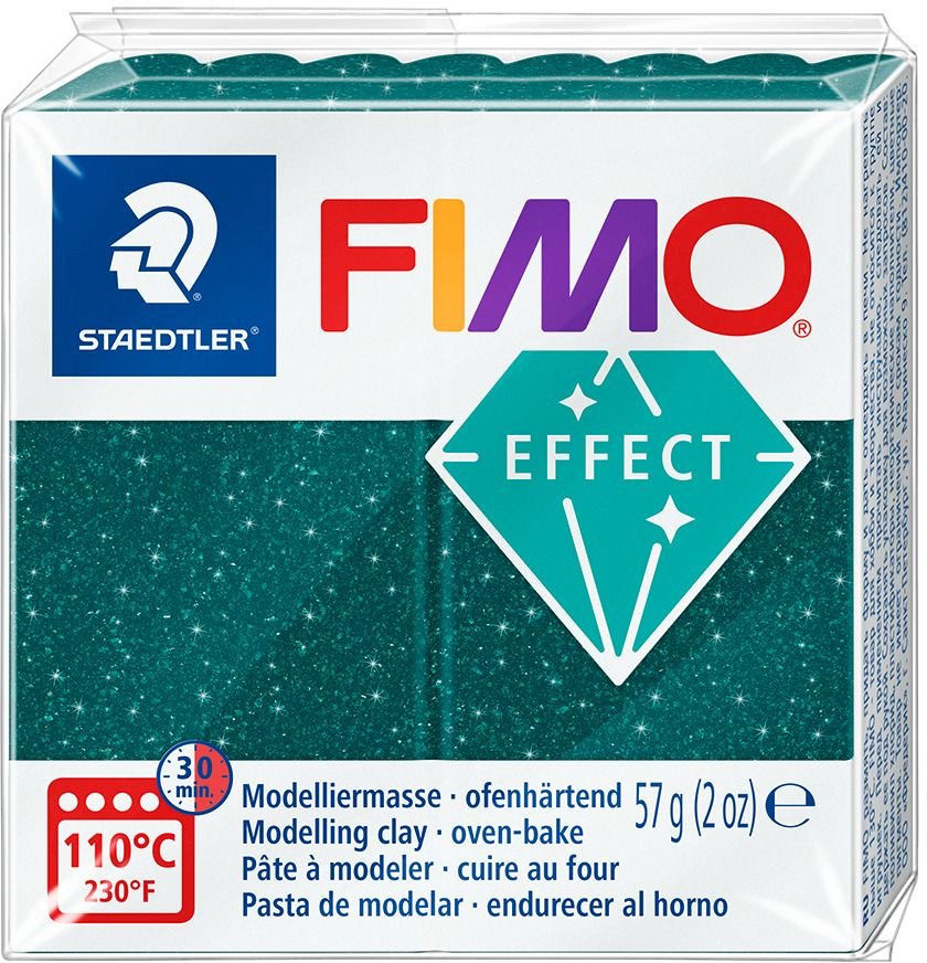 Modeling Fimo Effect 57g - Galaxy Green - Fimoleire, Modelleire, Håndverk for barn, Hobbymateriale, Håndverk