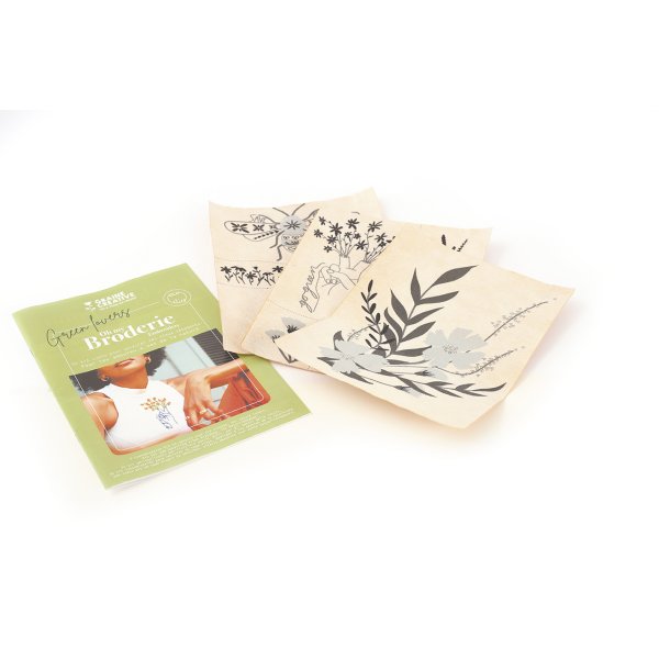 Broderikit f�r kl�der med v�xtmotiv