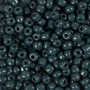 Rocaillepärlor 4 mm Matt Frozen Mörkgrå 25 g Rocaillepärlor 4 mm Matt Frozen Mörkgrå 25 g