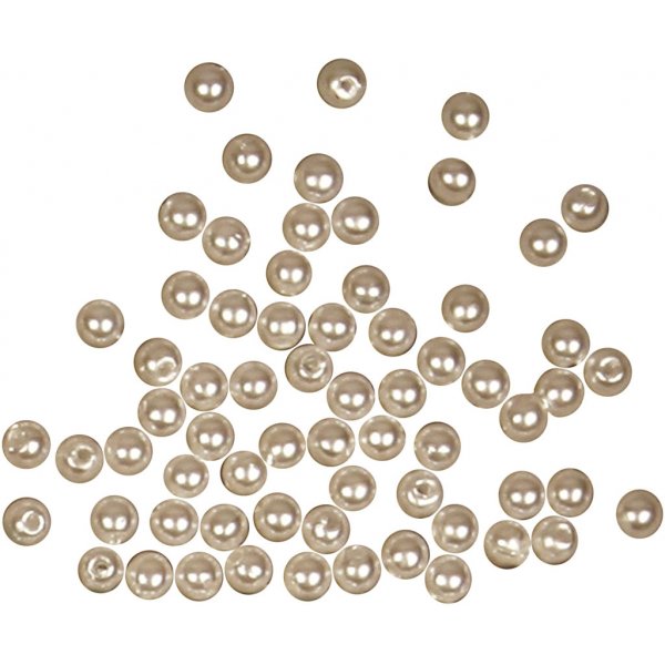 Vaxpärlor - pärlemor - 4 mm - 150 st Vaxpärlor - pärlemor - 4 mm - 150 st