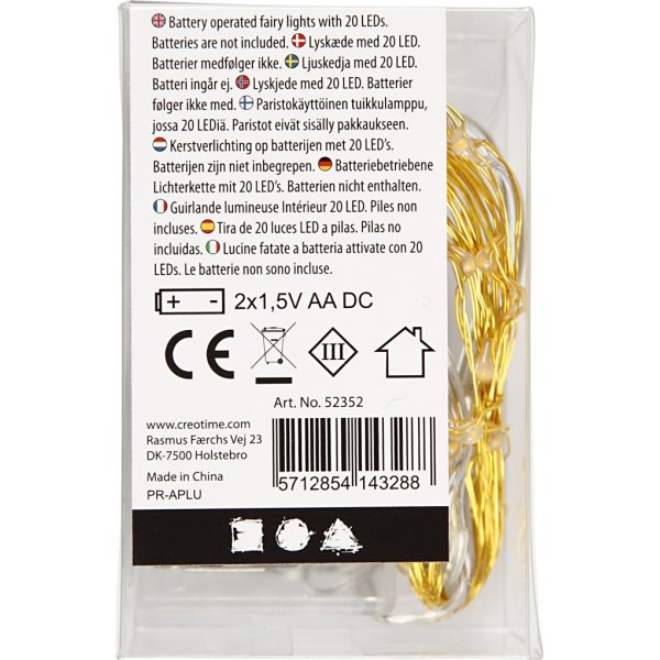 LED ljusslinga - guld - 3,15 m LED ljusslinga - guld - 3,15 m