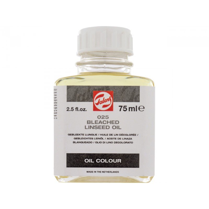Bleget Linolie - 75 ml - Medium til oliemaling, Malermedium, Fernis og kunstner medier til kunstmaling