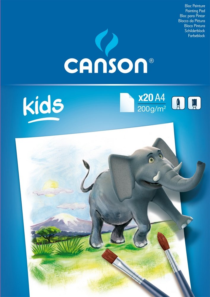Canson Little Kids malerpapir 200 g - A4 - Øvrige papirer, Blok