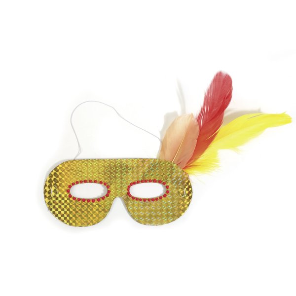 Set med 6 holografiska masker med vargmotiv Set med 6 holografiska masker med vargmotiv