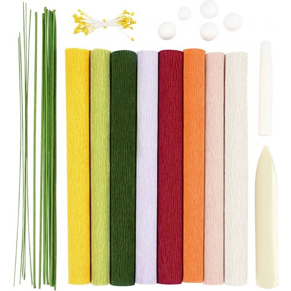 Start DIY Kit Kräppapper - mixade färger Start DIY Kit Kräppapper - mixade färger