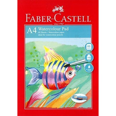Akvarellblokk Faber-Castell Watercolour Red Range 140gr - A4