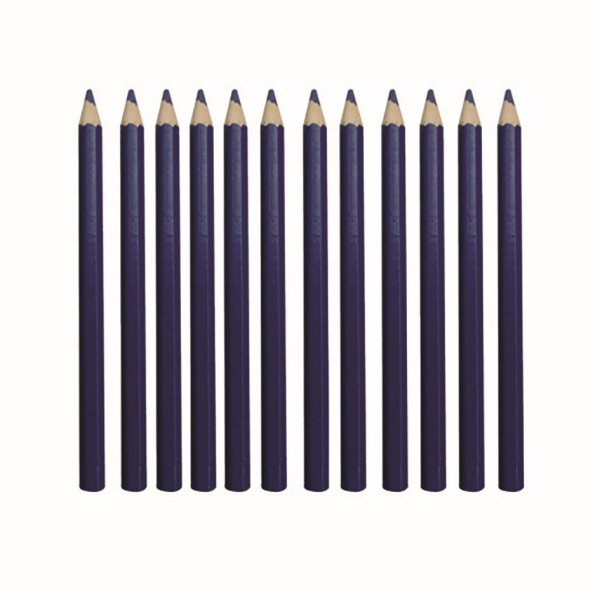 Frgpennor XL 12st - Mrk lila