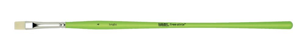 Syntetisk pensel Liquitex Bright - nr. 4 - Akrylpensler, Pensler