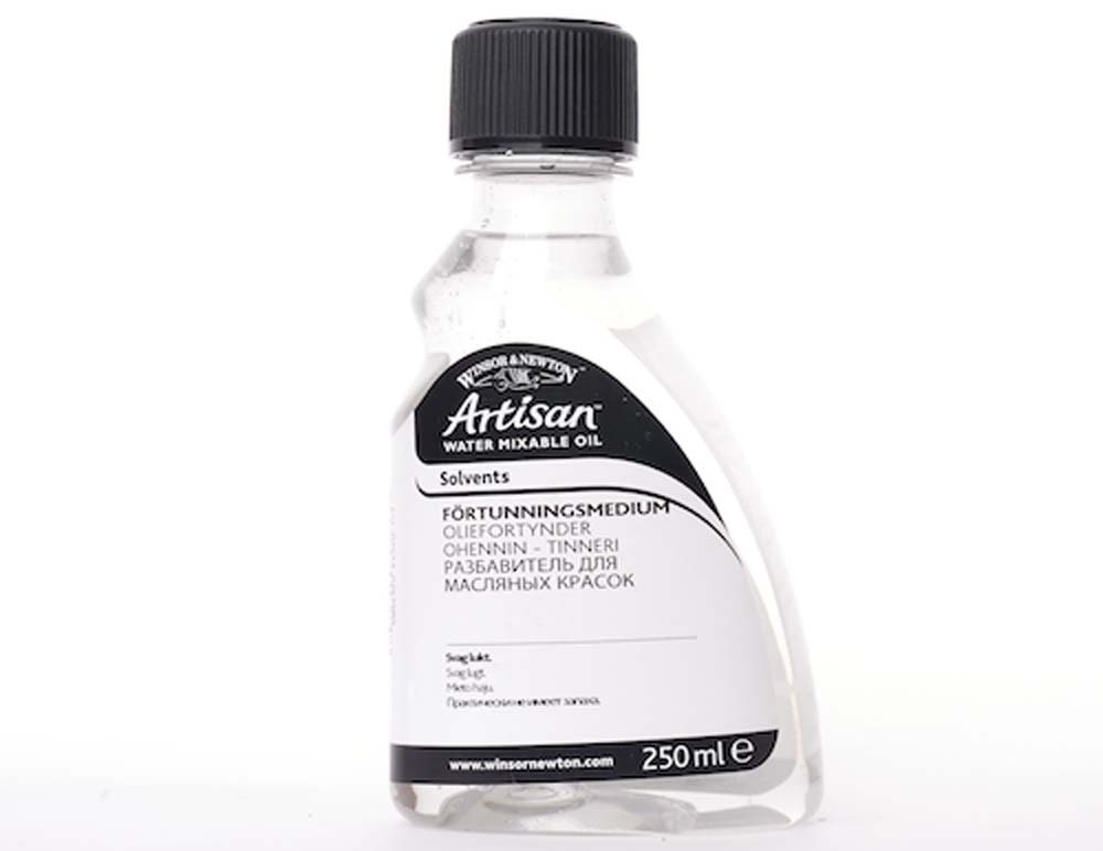 Fortyndingsmiddel W&N Artisan Vandopløselig - 250 ml - Medium til oliemaling, Malermedium, Fernis og kunstner medier til kunstmaling