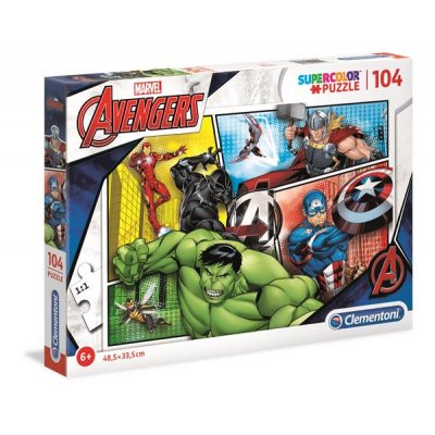 Barnepuslespill 104 brikker - Avengers