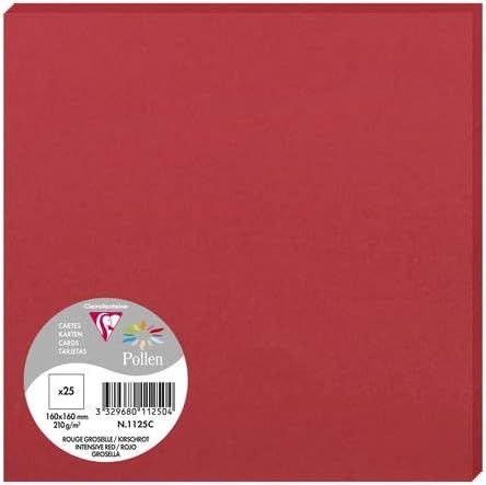 Pollen Dubbelkort 160x160- 25-pack - Intensiv rd
