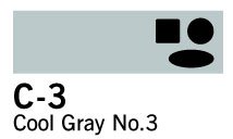 Copic Ciao - C-3 - Cool Grey No. 3 - Tuschpenne, Penne, Penne, kridt & tusch