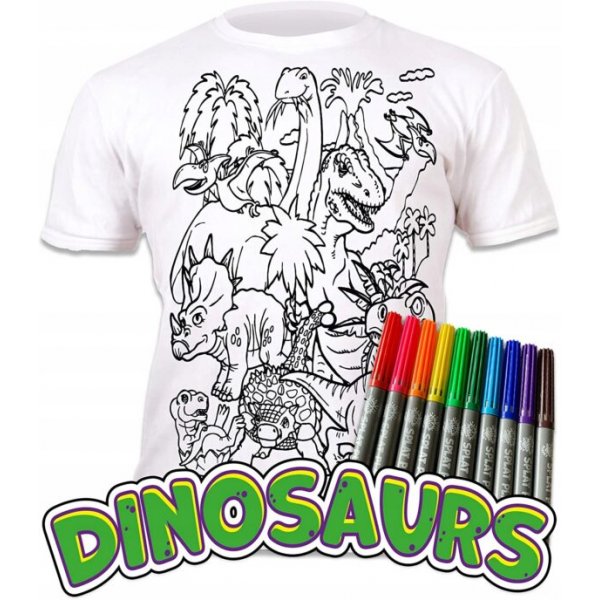 Färglägg din T-shirt - Dinosaurier Färglägg din T-shirt - Dinosaurier