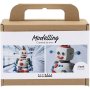 Mini DIY-sæt Modelleringsvoksrobot Blå/Grå/Rød Mini DIY-sæt Modelleringsvoksrobot Blå/Grå/Rød