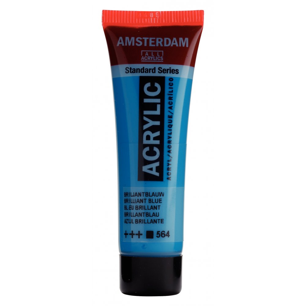 Akrylmaling Amsterdam 20 ml - Brilliant Blue - Akrylfarver, Kunstnerfarver