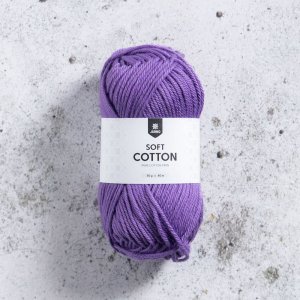 Myk bomull 50g lilla krokus Myk bomull 50g lilla krokus