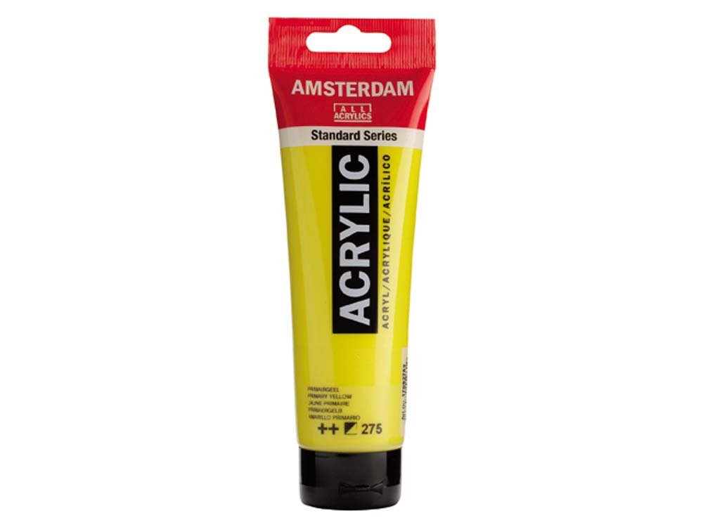 Amsterdam Akrylmaling 120 ml - Primær Gul - Akrylfarver, Kunstnerfarver