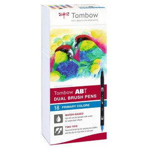 Tombow ABT dobbeltbørstepen Basic 1 18-pak Tombow ABT dobbeltbørstepen Basic 1 18-pak