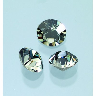 delstene Swarovski 3-5 mm - Sort Diamant