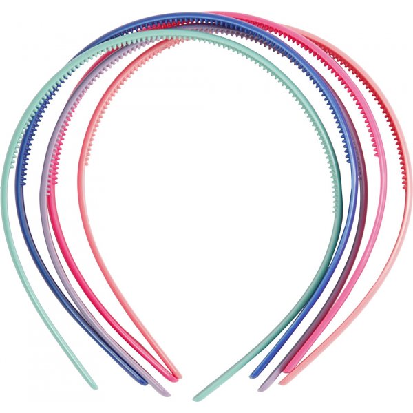 Diadem - 8 mm - mixade färger - 5 st Diadem - 8 mm - mixade färger - 5 st