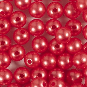 Vaxpärlor 8 mm Röd 50 st Vaxpärlor 8 mm Röd 50 st