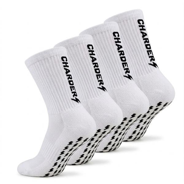 Premium Grip fotbollsstrumpor Charder f�r Fotboll & Tr�ning (4-pack)