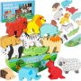 Balansspel Safari Djur Tr� 12 x 1,5 x 4 cm
