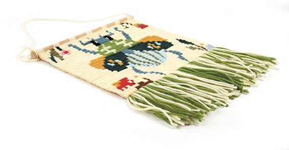 Broderikit med skalbagge i canvas