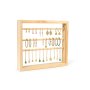 Smyckesh�llare i furu med 2 st�nger 30 x 25 cm