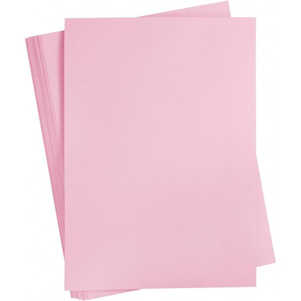 Färgad Kartong - ljusrosa - A2 - 180 g - 100 ark Färgad Kartong - ljusrosa - A2 - 180 g - 100 ark