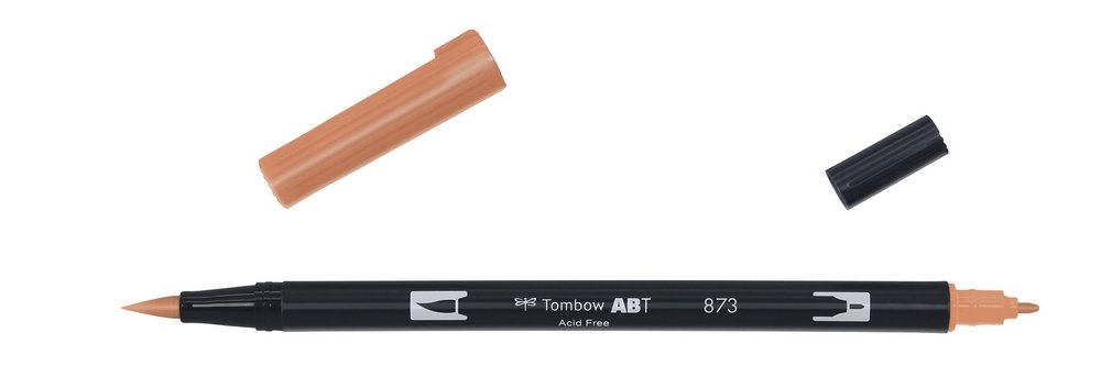 Tombow ABT Dual Brush - (873) Korall - Kalligrafi penne, Kalligrafi, Penne, kridt & tusch
