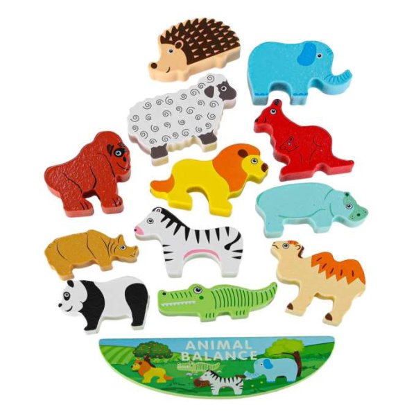 Balansspel Safari Djur Tr� 12 x 1,5 x 4 cm