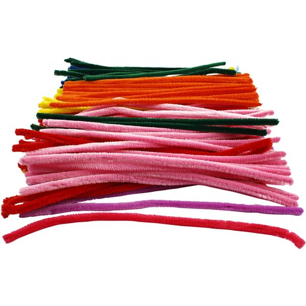 Piprensare - Ø9 mm - mixade färger - 200 st Piprensare - Ø9 mm - mixade färger - 200 st