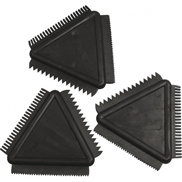 Gummispatel - svart - 3 st Gummispatel - svart - 3 st