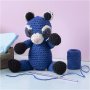 DIY-s�t amigurumi vaskebj�rn sort og bl� - 1 pakke.
