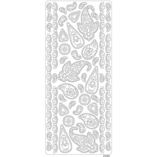Peel offs - Små Paisley Peel offs - Små Paisley
