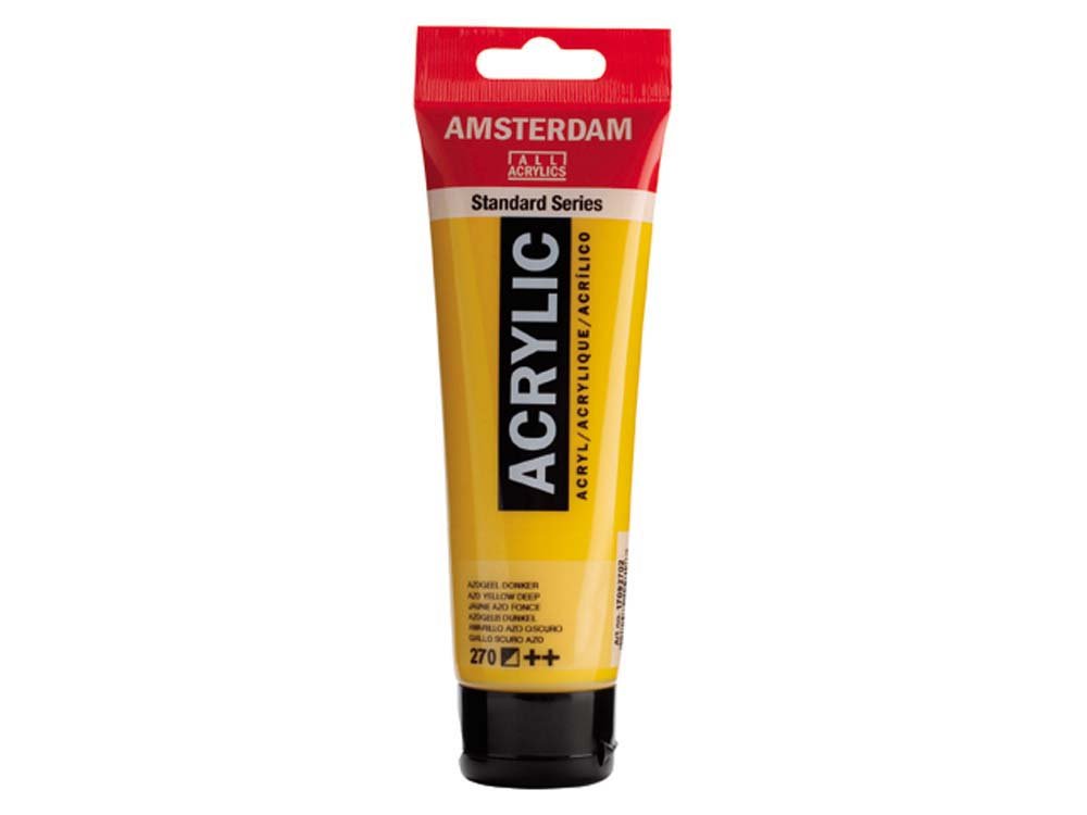 Amsterdam Akrylmaling 120 ml - Azo Gul Dyb - Akrylfarver, Kunstnerfarver