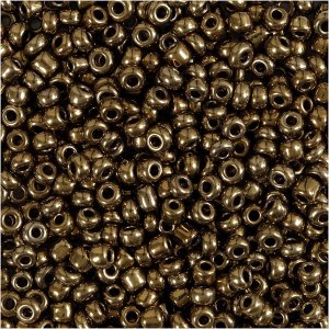 Rocaillep�rlor 3 mm Bronze 25 g