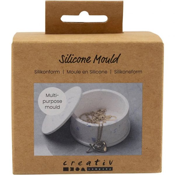 Silikonform 1 st Burk med lock