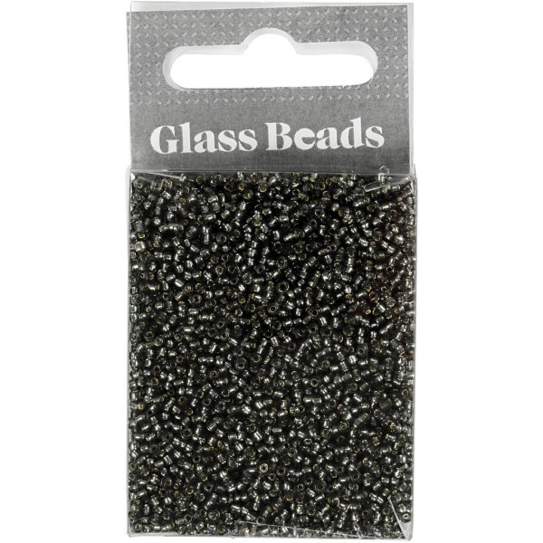 Rocaillepärlor 1,7 mm Grågrön 25 g Rocaillepärlor 1,7 mm Grågrön 25 g