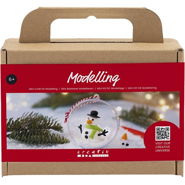 Mini DIY Kit Modellera - Snögubbe Mini DIY Kit Modellera - Snögubbe