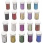 Glitter - mixade färger - 20 x 20 g