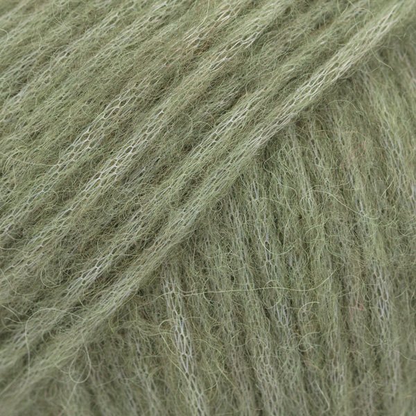 DROPS Air Uni Color garn 50g - Antikgrøn (48) - DROPS Air, Blandingsgarn, Garn, Strikke, hækle, knytte og væve