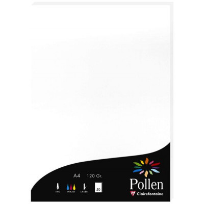 Pollen Brevpapir A4 - 50 stk - Hvit